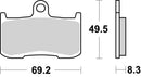 Suzuki Gsx-S 750 [BREMBO] - Carbon-keraamiset jarrupalat - 07KA23RC