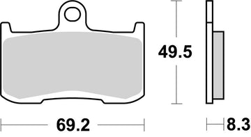 Kawasaki Z 800 [BREMBO] - Competition Carbon Keramik Bremsbeläge - 07KA23RC