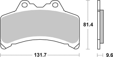 Yamaha Gts 1000 [BREMBO] - Street Carbon keraamiset jarrupalat - 07YA3108