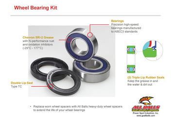 Ktm Adventure 950 [ALL BALLS] - REAR WHEEL BEARING KIT FOR 640 LC4 '05, ADVENTURE 950 '04-05