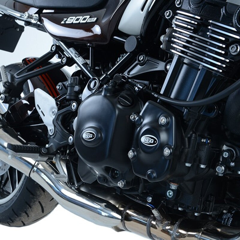 Kawasaki Z 900 RS CAFE ZR900E [2018-2020] - (Kupplung) Rechter Kurbelgehäusedeckelschutz Schwarz Kawasaki Z900RS