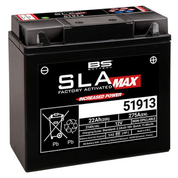 Bmw R 1100 [BS BATTERY] - SLA Max huoltovapaa akku, tehdasaktivoitu - 51913