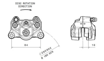 Hyperstrada 821 [BREMBO] - Takajarrusatula Ø34mm luonnollinen