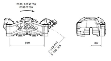 Honda Cb 1000 [BREMBO] - Stylema Bremssattel recht links schwarz - 0