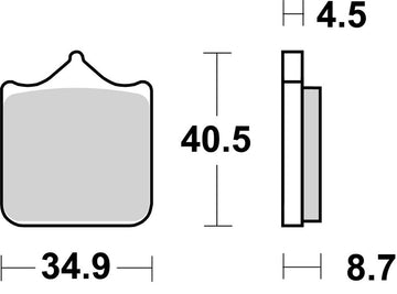 Benelli Leoncino 800 [BREMBO] - Bremsbeläge TYP 07BB33 SR Sinter - Sport
