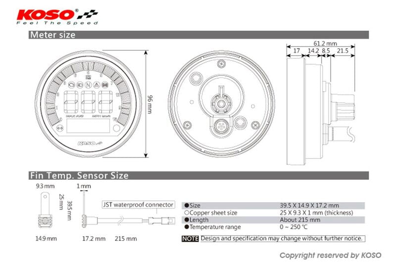 Bmw R 1200 Nine T Scrambler [KOSO] - DL-04 Drehzahlmesser/Tachometer - BMW R Nine T