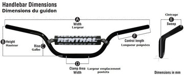 Honda Varadero Xl 1000 [RENTHAL] - MX/Enduro 7/8" 971 RC ohjaustanko