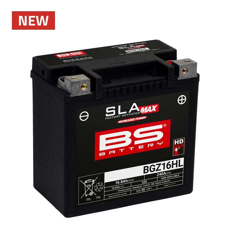 Harley Davidson Fxfb [BS BATTERY] - SLA Wartungsfreie Batterie Werkseitig aktiviert - BGZ16HL