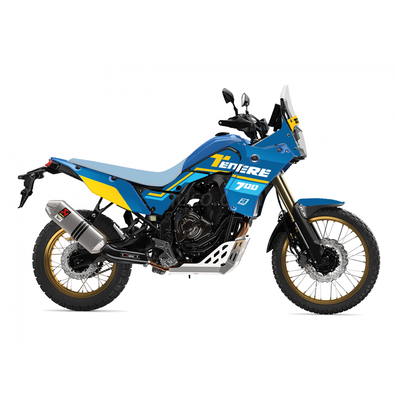 Yamaha Ténéré 700 Rally [BLACKBIRD] - Rally Ride Graphics Kit – Blue