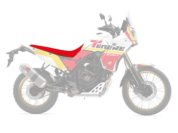 Yamaha Ténéré 700 Rally [BLACKBIRD] - Rally Ride Sitzbezug - Schwarz/Rot
