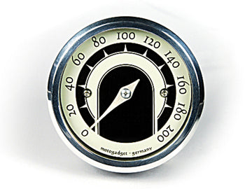 Analoginen tacho -motokooppi Tiny Speedster, kiillotettu rengas [MotoGadget]