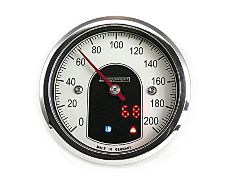 Analog Tacho motoscope tiny, poliert für Motorräder [MOTOGADGET]