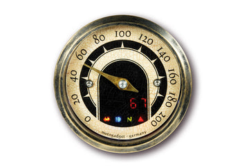 Analoginen Tascho MST Vintage -messinkirengas moottoripyörille [MotoGadget]