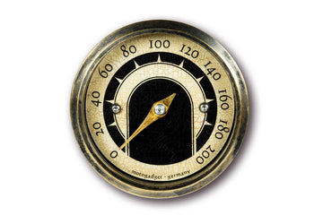 Analoginen Tascho MST Vintage -messinkirengas moottoripyörille [MotoGadget] - 0