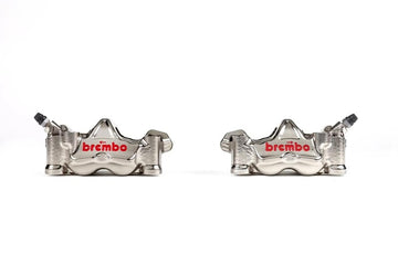 Kawasaki Z 900 Rs Se [BREMBO RACING] - Paar GP4RX - 18mm Bremssättel (CNC-gefräst - verchromt) (mit Belägen)