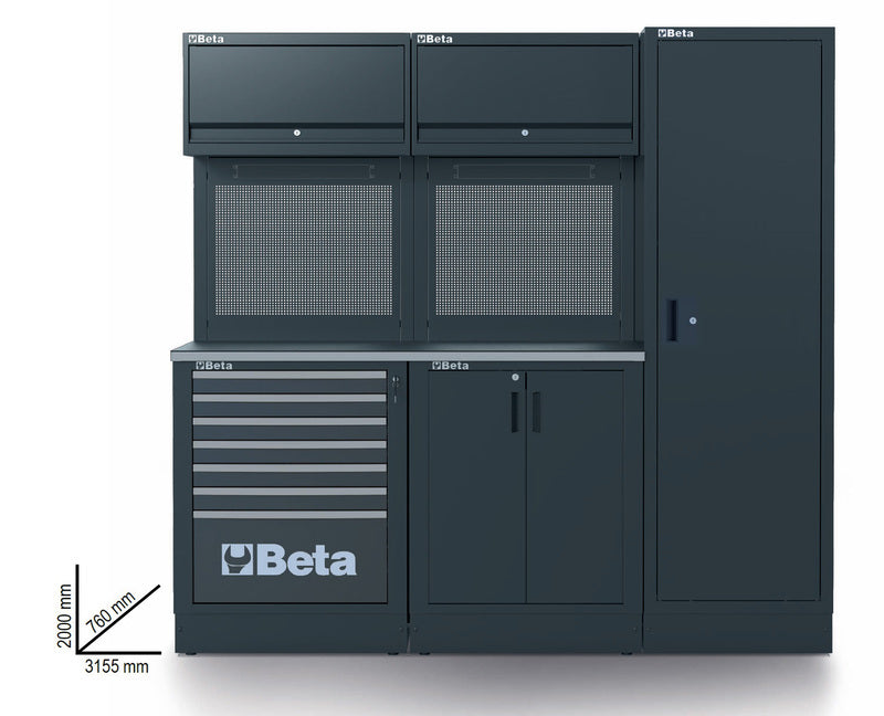 BETA TOOLS RSC50 2.0 workshop equipment combination with 223 tools