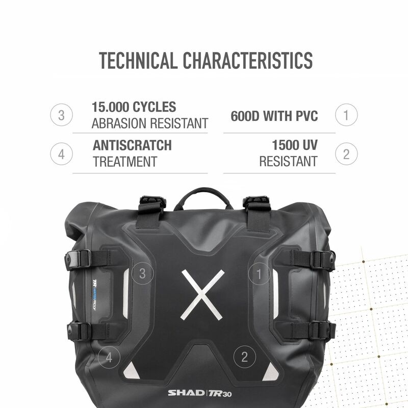 Honda X-Adv [SHAD] - Vedenpitävät laukut Terra TR30