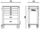 BETA RSC24/7 tool trolley with 7 drawers