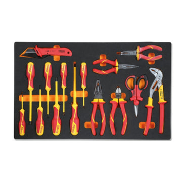 BETA M161 1000V power tool set in foam insert