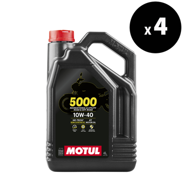 Moottoriöljy 5000 4T 10W40, 4 litraa, 4-pakkaus [motul]