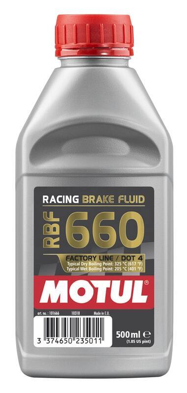 DOT 4 RBF 660 Racing -jarruneste 500ml 12-Pack [Motul]