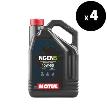 NGEN 5 4T Moottoriöljy 10W-50, 4L: n nelipakkaus [motul]