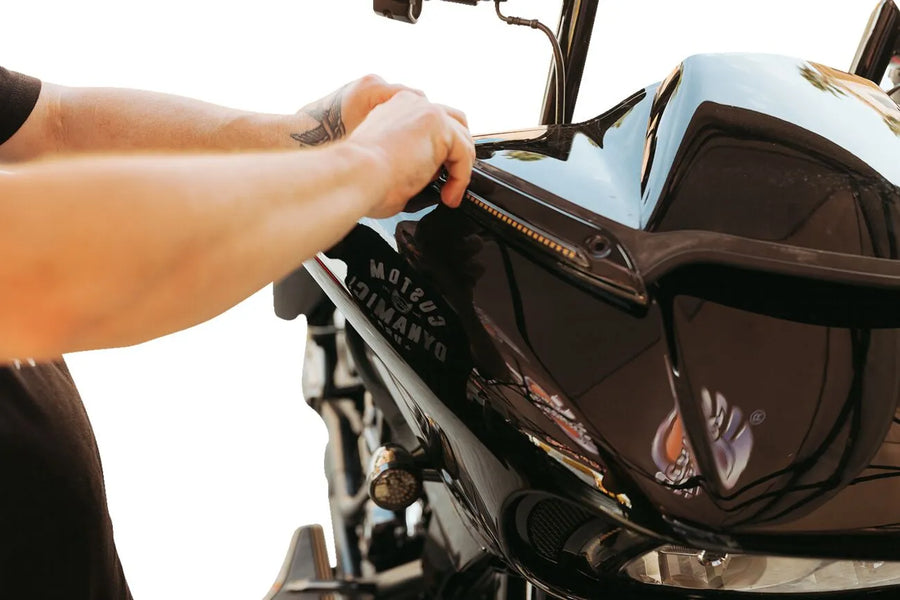 harley-davidson road glide [CUSTOM DYNAMICS] – Genesis® 4 Dynamische LED Road Glide® Windschutzscheibenleiste