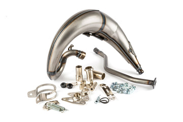 Peugeot XPS-Enduro 50 2T AM6 - Auspuffanlage High-Mount CNC orange/schwarz