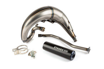 Beta RR-T SM 50 2T - Pakokaasu Streetrace High Mount vasen sininen musta
