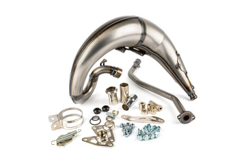 Rieju MRX Enduro 50 2T AM6 - Auspuff Streetrace High Mount links blau schwarz