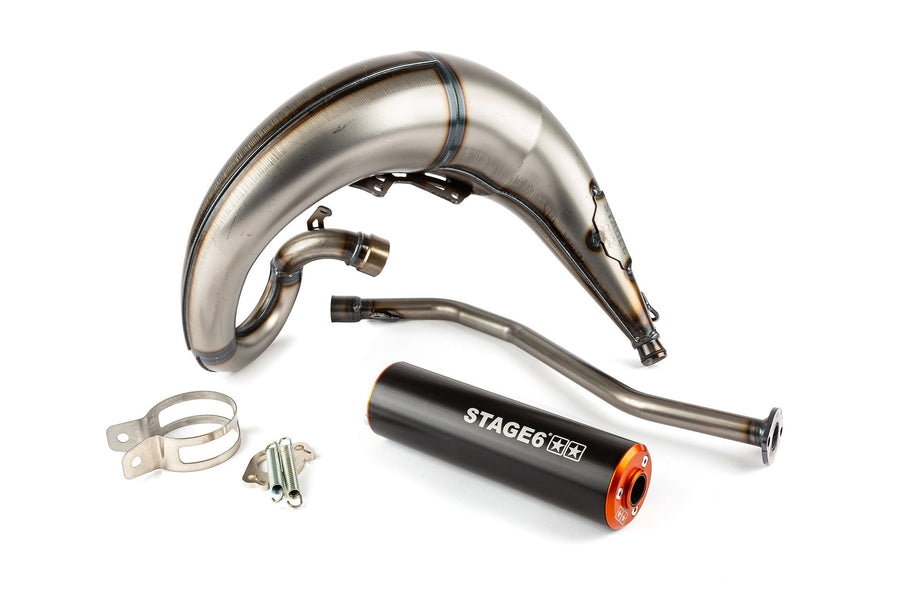 Beta RR-T SM 50 2T - Exhaust Streetrace High Mount left orange black