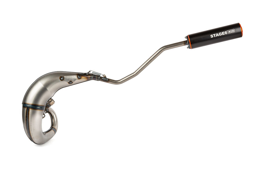 Beta RR SM 50 2T - Exhaust Streetrace High Mount left orange black