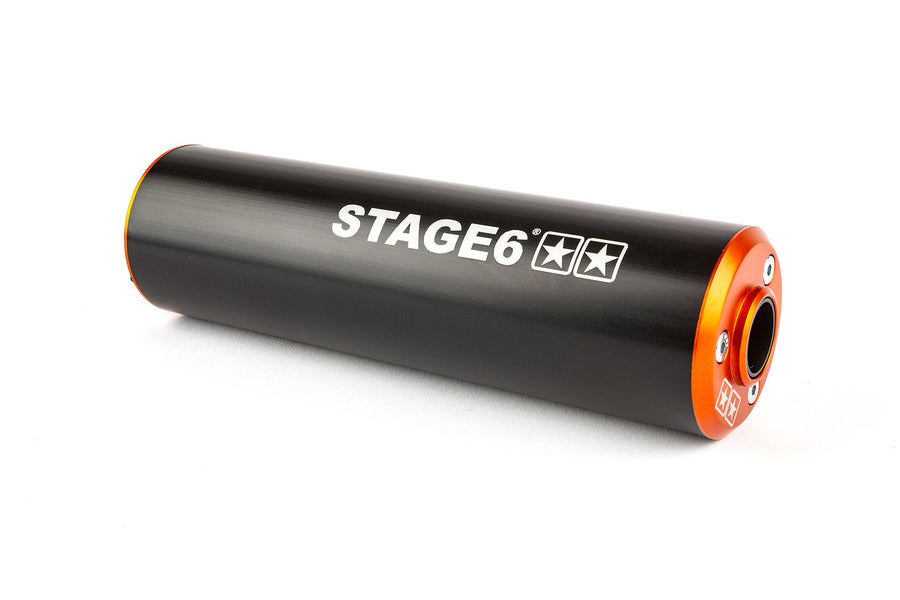 Beta RR SM 50 2T - Exhaust Streetrace High Mount left orange black