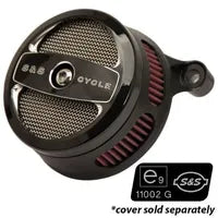 Harley-Davidson XL 883 L Sportster SuperLow [2020] - Mini Teardrop Stealth Luftfilter-Kit – Oberfläche: Silber – Bild 10