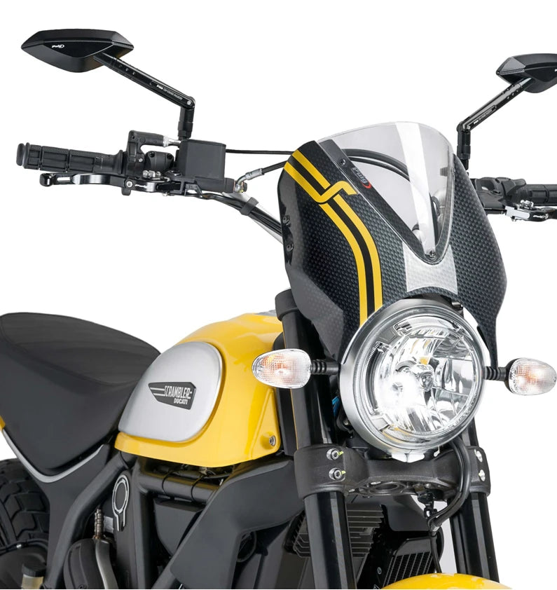 DUCATI SCRAMBLER DESERT SLED [2025] – RetroVision Windschild Visier – Stark