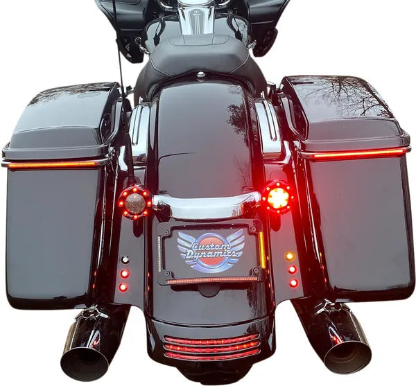 Harley Davidson Flhx [CUSTOM DYNAMICS] – LED Radius License Plate Frame