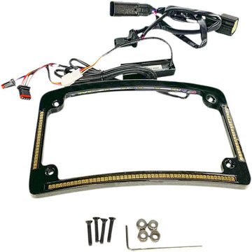 harley davidson flhr [CUSTOM DYNAMICS] – LED-säteen rekisterikilven runko - 0