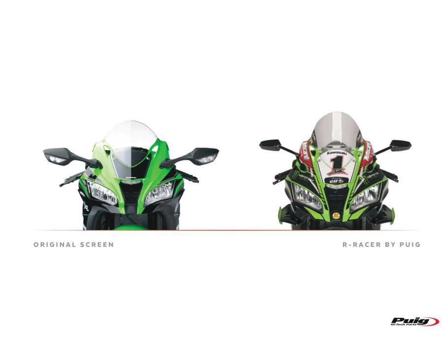 KAWASAKI ZX-10RR NINJA PERFORMANCE [2018] – R-Racer Scheibe – Schwarz