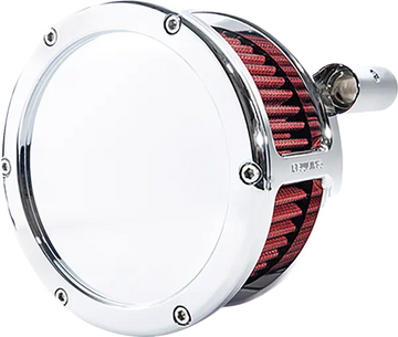 Harley-Davidson FLRT 1690 Freewheeler [2015-2016] - BA Luftfilterkit – Oberfläche: Verchromt, Rot – Bild 2