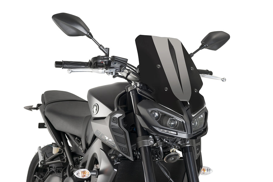 YAMAHA MT-09 SP [2020] - Uuden sukupolven Touring tuulilasi | Musta | PUIG 9377N