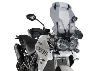 TIGER 800 XC/XR/XRX/XRT/XCX/XCA - touring näyttö visiirillä | Sävytetty | PUIG 9658H
