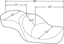 harley davidson touring [DRAG SPECIALTIES] – Matalaprofiilinen touring-istuin-5