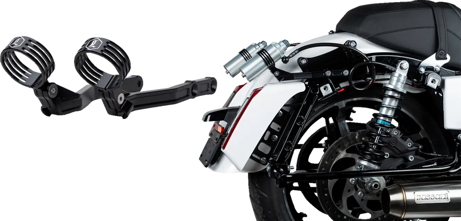 Harley-Davidson FLHX 1923 Street Glide 117 [2024-2025] - REVO ARC Billet Remote Reservoir Outer Mounts - Image 3