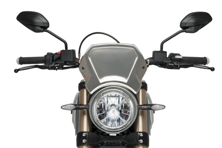 DUCATI SCRAMBLER 1100 DARK PRO [2025] – ALU Frontplatte – Schwarz