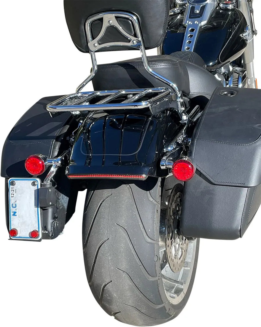 harley davidson flfb [CUSTOM DYNAMICS] – Integroitu takavalo vilkkuilla