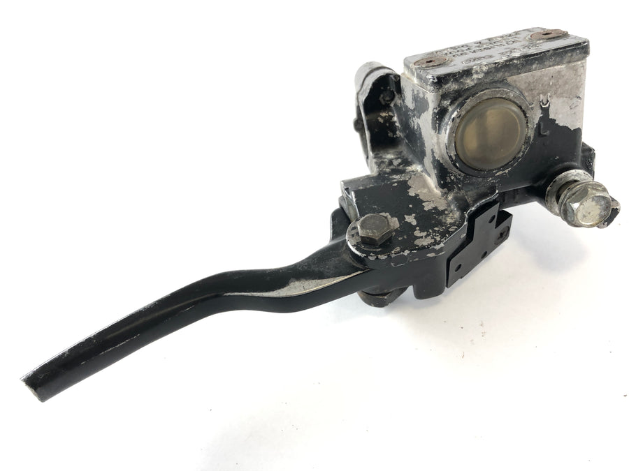 Kawasaki KLR 250 KL250D [1988] - Ohjaustangon varusteet oikeanpuoleisessa jarrupumppulla jarruvivulla