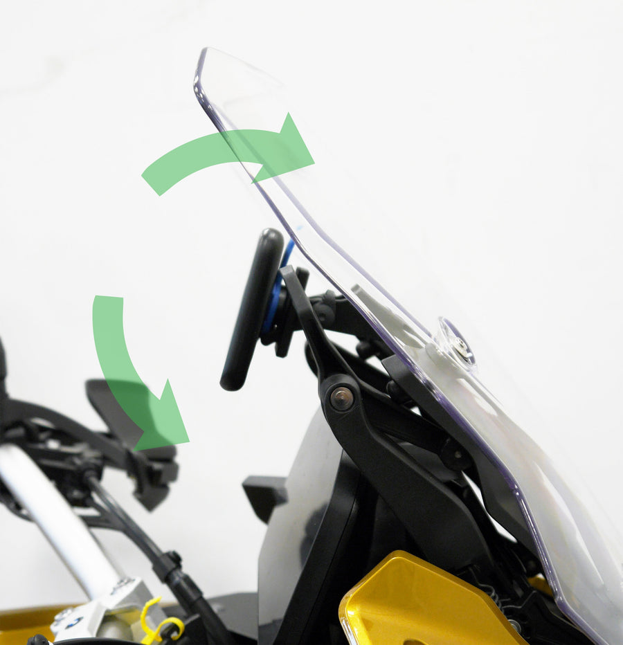 BMW F 900 XR Triple Black [2025+] - Evotech Quad-Lock-Smartphonehalterung oben