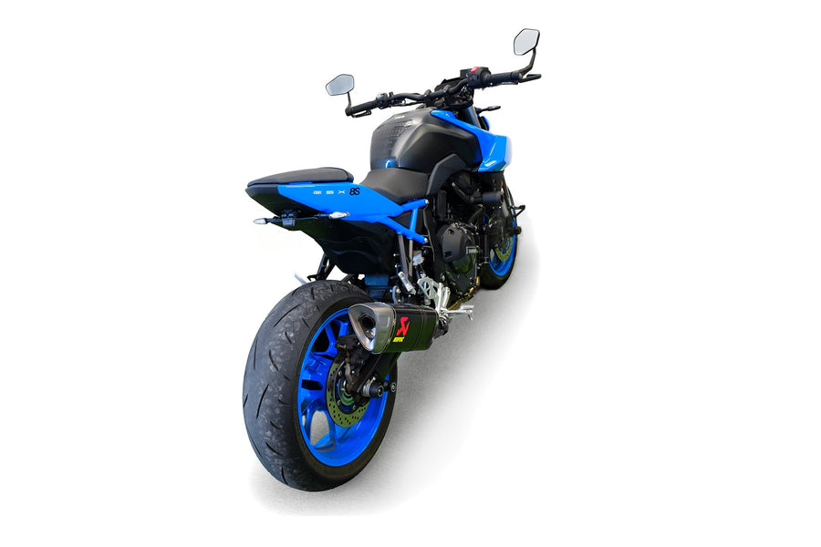 Suzuki GSX-8S [2023+] - verstellbarer Kennzeichenhalter mit LED-Blinkern