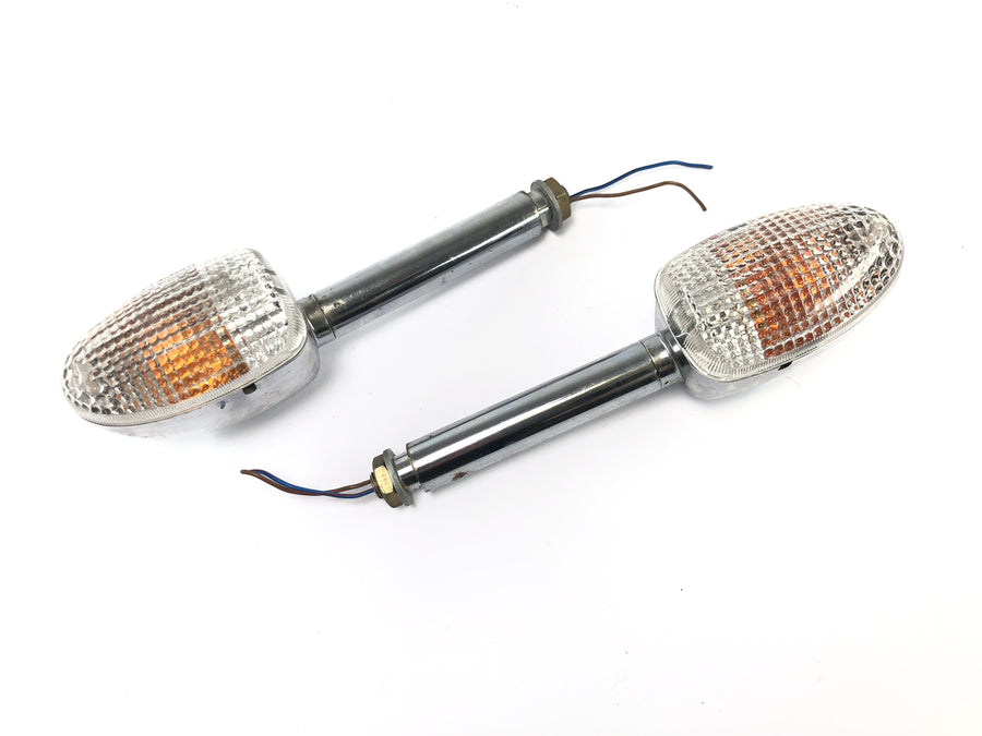 BMW R 1200 C 259C [1998] - Blinker vorne Blinkleuchte Blinkerpaar Chromgehäuse orange