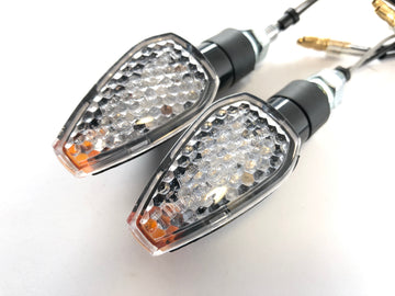 LED BLINKER RESSANCANS CLEAR [E -testi Markin kanssa] - Yamaha Kawasaki Suzuki Ducati KTM - 0
